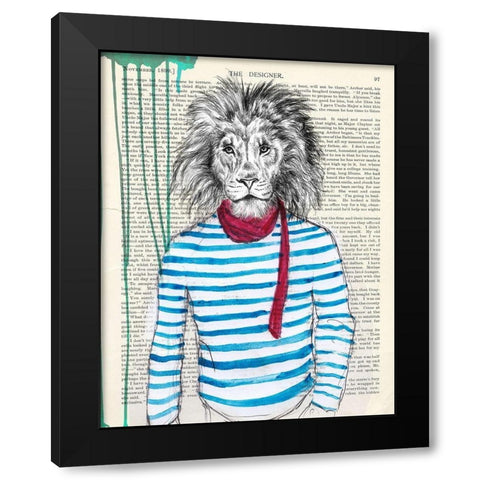 Bohemien Black Modern Wood Framed Art Print by Matt, Spencer