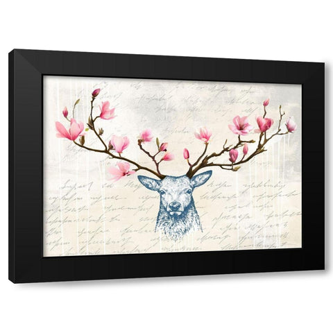 King of the Wilderness Black Modern Wood Framed Art Print by Matt, Spencer