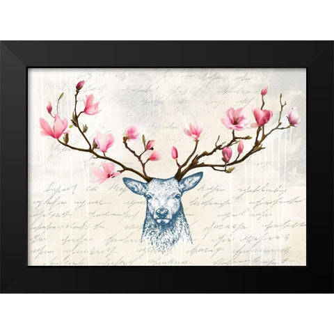 King of the Wilderness Black Modern Wood Framed Art Print by Matt, Spencer