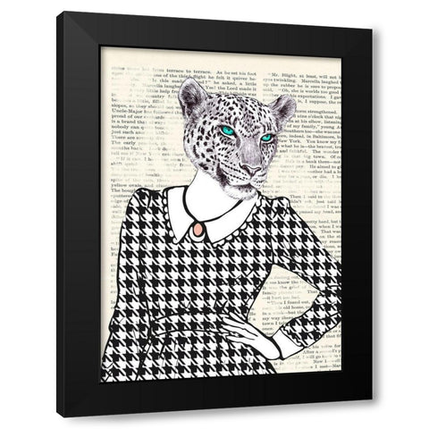 Pretty Girl (detail) Black Modern Wood Framed Art Print by Matt, Spencer