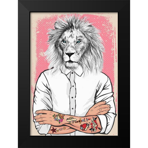 Off Duty-King Black Modern Wood Framed Art Print by Matt, Spencer