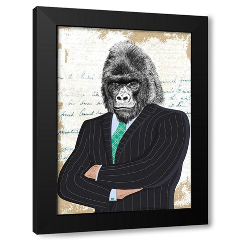 Distinguished Boss Black Modern Wood Framed Art Print by Matt, Spencer