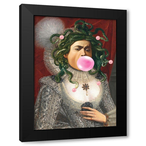 Leisure Time-Medusa Black Modern Wood Framed Art Print with Double Matting by Spencer, Matt