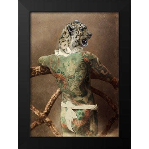 Traditional Tattoo I Black Modern Wood Framed Art Print by Spencer, Matt