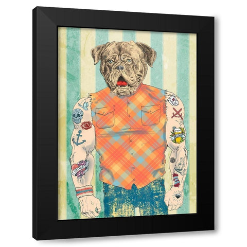 Gentle Giant Black Modern Wood Framed Art Print with Double Matting by Spencer, Matt