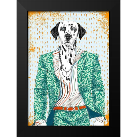 The Bohemian Black Modern Wood Framed Art Print by Spencer, Matt