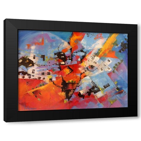 Viaggio a Cuba Black Modern Wood Framed Art Print with Double Matting by Marzari, Tebo