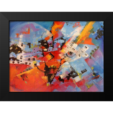 Viaggio a Cuba Black Modern Wood Framed Art Print by Marzari, Tebo
