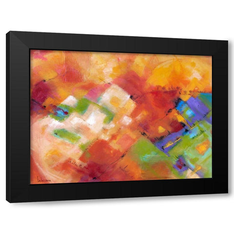 Terre baciate dal sole Black Modern Wood Framed Art Print with Double Matting by Marzari, Tebo