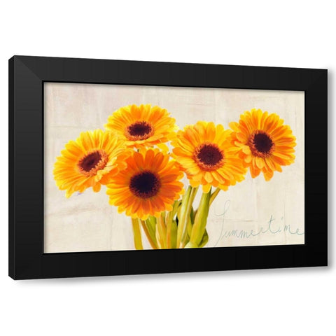 Summertime Black Modern Wood Framed Art Print with Double Matting by Rizzardi, Teo