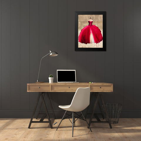 Dame I Black Modern Wood Framed Art Print by Rizzardi, Teo