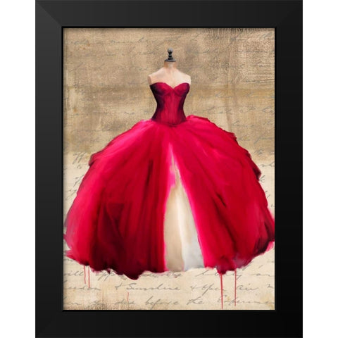 Dame I Black Modern Wood Framed Art Print by Rizzardi, Teo