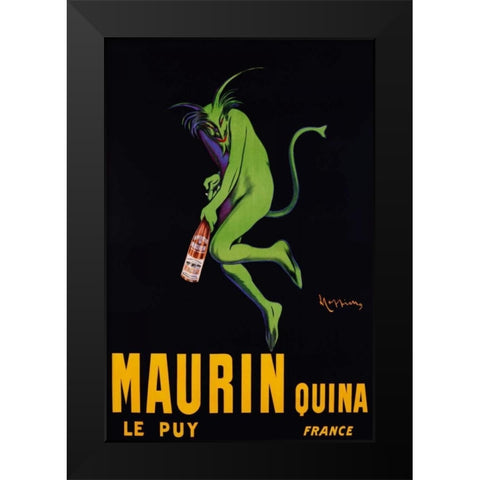Maurin Quina ca. 1906 Black Modern Wood Framed Art Print by Cappiello, Leonetto