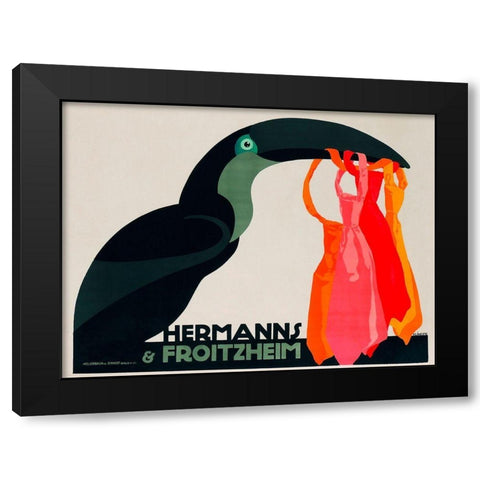 Hermanns and Froitzheim Black Modern Wood Framed Art Print with Double Matting by Klinger, Julius