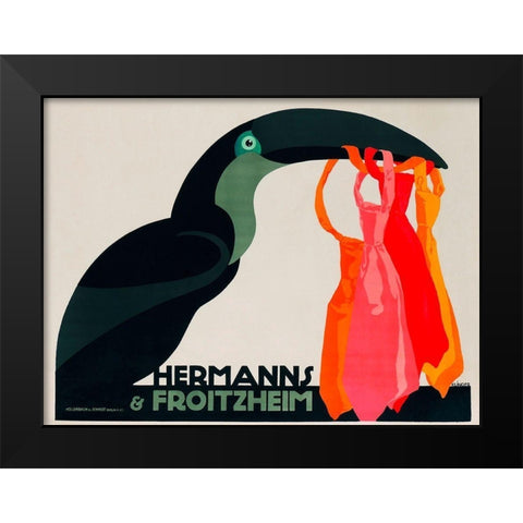 Hermanns and Froitzheim Black Modern Wood Framed Art Print by Klinger, Julius