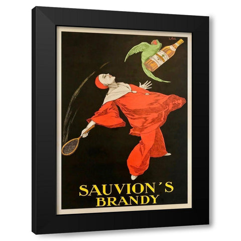 Sauvions Brandy Black Modern Wood Framed Art Print by Stall, Joseph