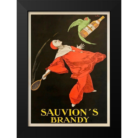 Sauvions Brandy Black Modern Wood Framed Art Print by Stall, Joseph
