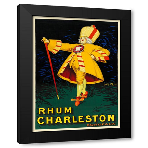 Rhum Charleston Black Modern Wood Framed Art Print with Double Matting by Dylen, Jean