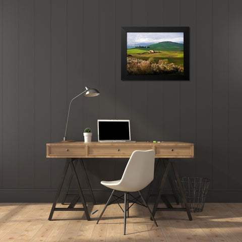 Tuscan Countryside Black Modern Wood Framed Art Print by Ratsenskiy, Vadim