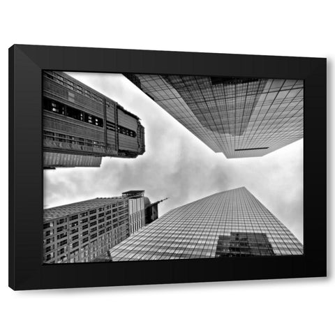 Urban View, NYC Black Modern Wood Framed Art Print with Double Matting by Ratsenskiy, Vadim