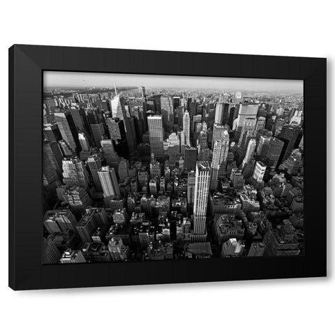Midtown Manhattan, NYC Black Modern Wood Framed Art Print with Double Matting by Ratsenskiy, Vadim