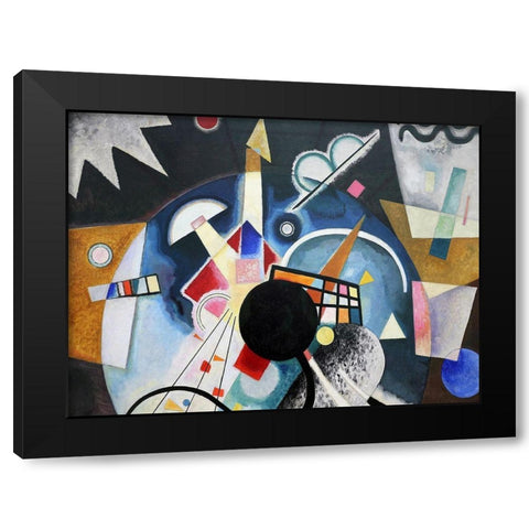A Center (detail) Black Modern Wood Framed Art Print with Double Matting by Wassily, Kandinsky