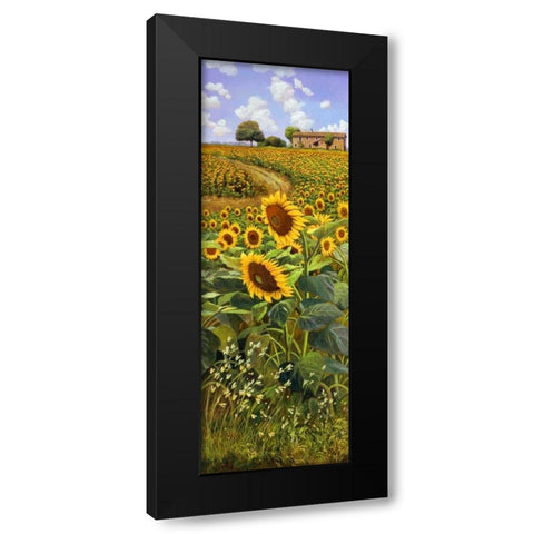 Collina toscana Black Modern Wood Framed Art Print by Del Missier, Andrea