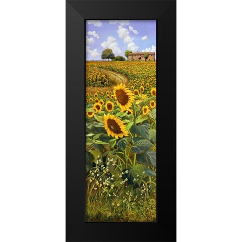 Collina toscana Black Modern Wood Framed Art Print by Del Missier, Andrea