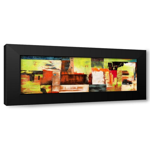 Jungle Black Modern Wood Framed Art Print by Aprile, Alessio