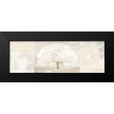 Pale Tree Panel Black Modern Wood Framed Art Print by Aprile, Alessio