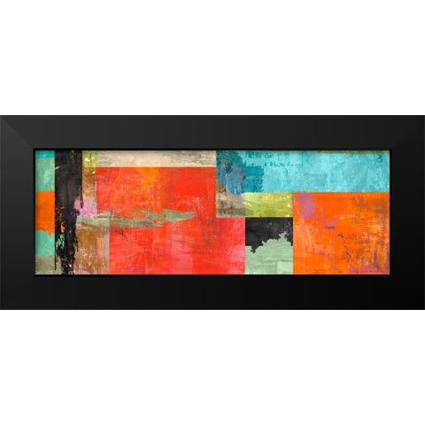 Midnight Moves Black Modern Wood Framed Art Print by Baron, Alphonse