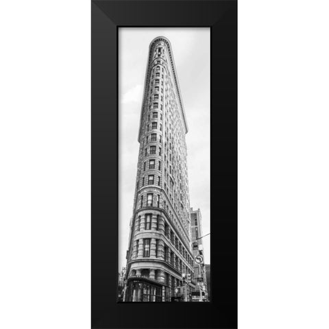 Flatiron Building, NYC Black Modern Wood Framed Art Print by Anonymous