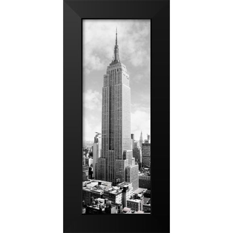 Empire State Building, NYC Black Modern Wood Framed Art Print by Anonymous
