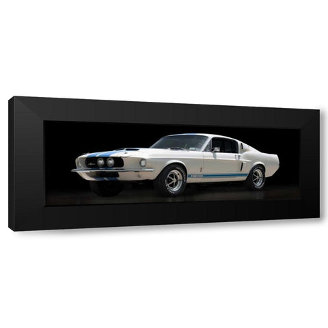 Shelby GT500 Black Modern Wood Framed Art Print with Double Matting by Gasoline Images