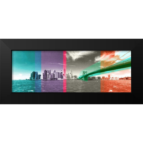Attitude of a City Black Modern Wood Framed Art Print by Big City Photos