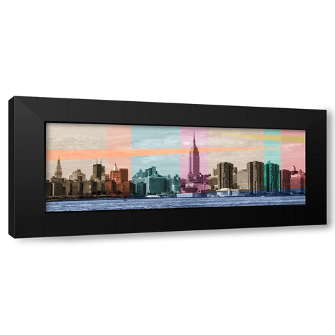 Sound of a City Black Modern Wood Framed Art Print with Double Matting by Big City Photos
