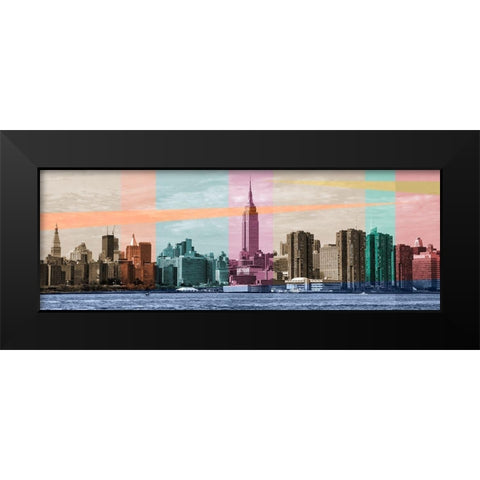 Sound of a City Black Modern Wood Framed Art Print by Big City Photos