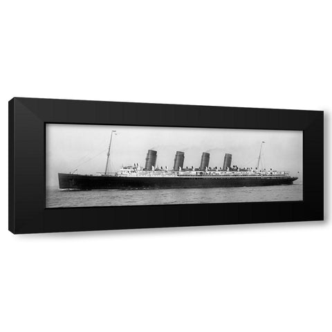 Mauretania- 1907 Black Modern Wood Framed Art Print by Anonymous