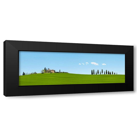 Strada del Brunello-Tuscany (detail) Black Modern Wood Framed Art Print by Pangea Images
