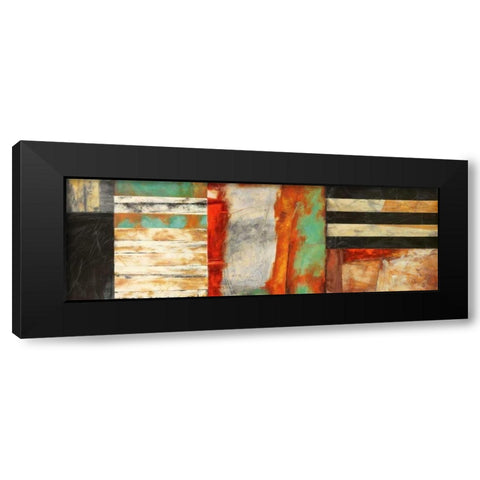 Respiro Black Modern Wood Framed Art Print with Double Matting by Bacci, Leonardo
