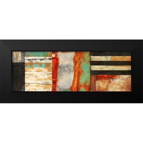 Respiro Black Modern Wood Framed Art Print by Bacci, Leonardo