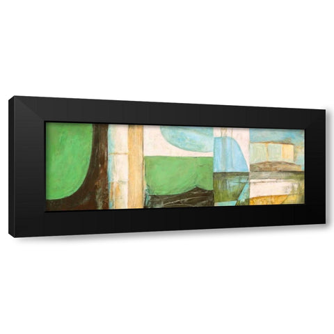 Les Vagues Black Modern Wood Framed Art Print by Bacci, Leonardo