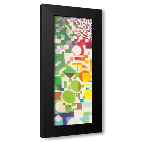 Multicolor Pattern II Black Modern Wood Framed Art Print by Bacci, Leonardo