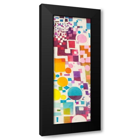Multicolor Pattern III Black Modern Wood Framed Art Print by Bacci, Leonardo