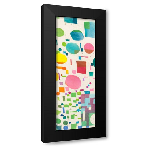 Multicolor Pattern IV Black Modern Wood Framed Art Print by Bacci, Leonardo