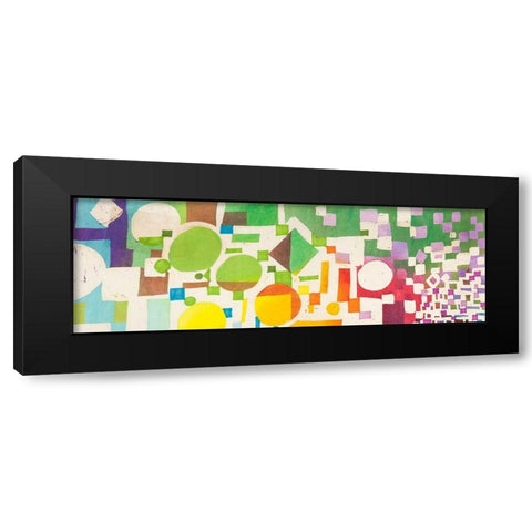 Multicolor Pattern VI Black Modern Wood Framed Art Print by Bacci, Leonardo