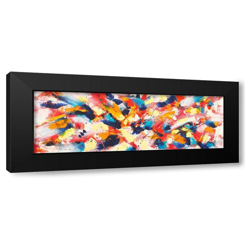 Rocking Waves Black Modern Wood Framed Art Print by Ferri, Bob