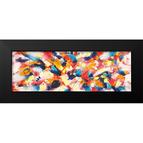 Rocking Waves Black Modern Wood Framed Art Print by Ferri, Bob