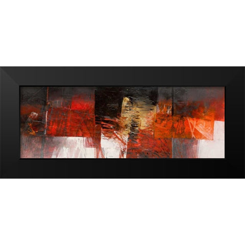 Equilibri in rosso Black Modern Wood Framed Art Print by Censini