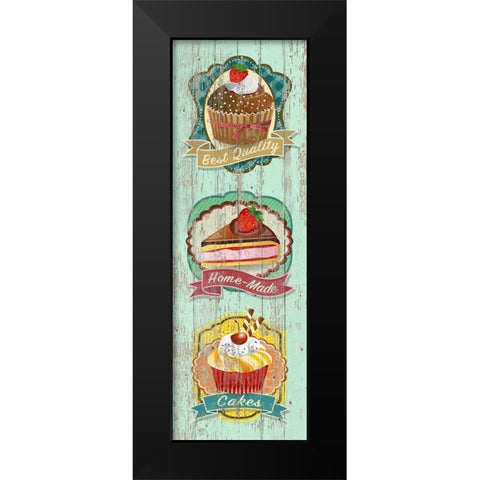 Best Quality Cakes Black Modern Wood Framed Art Print by Skip Teller